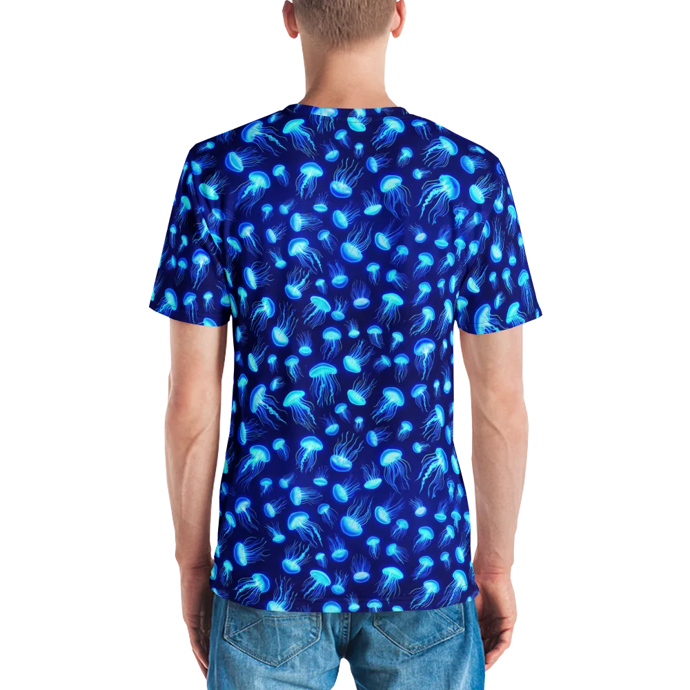 Electric Drift on Men's Crew Neck T-Shirt — Back