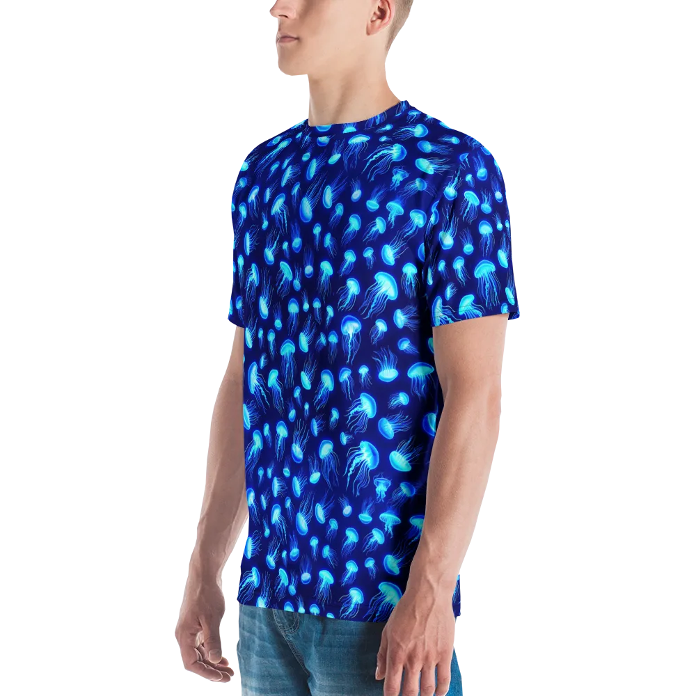 Electric Drift on Men's Crew Neck T-Shirt — Left