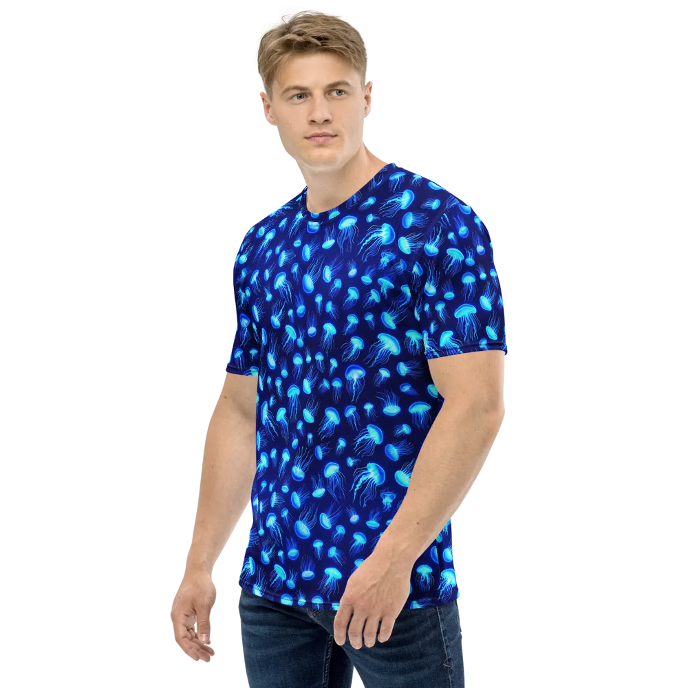 Electric Drift on Men's Crew Neck T-Shirt — Left