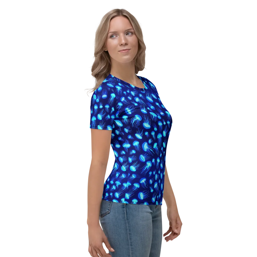 Electric Drift on Women's Crew Neck T-Shirt — Right