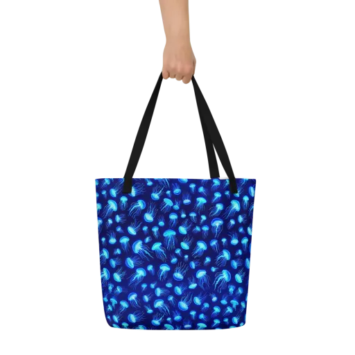 Electric Drift on a Large Tote Bag W/ Pocket