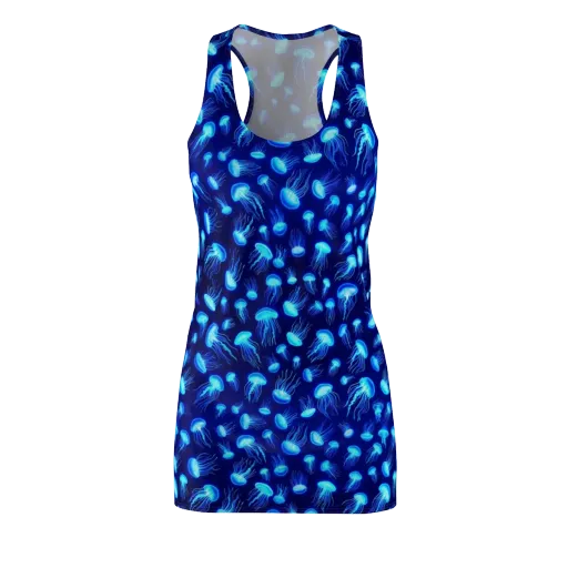 Electric Drift on a Racerback Dress