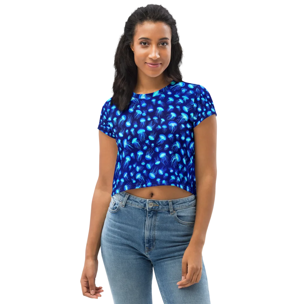Electric Drift on Crop Tee — Front