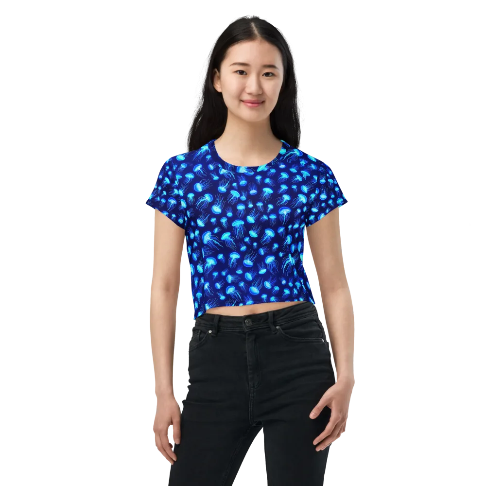 Electric Drift on Crop Tee — Front