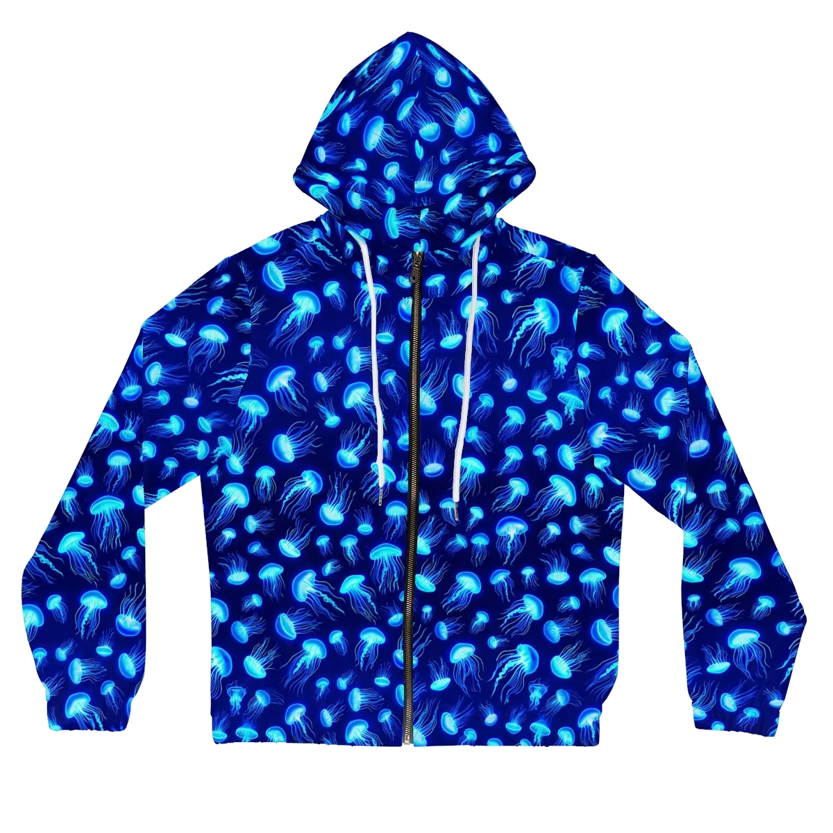 Electric Drift on Women's Full-Zip Hoodie — Front