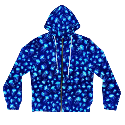 Electric Drift on a Women's Full-Zip Hoodie