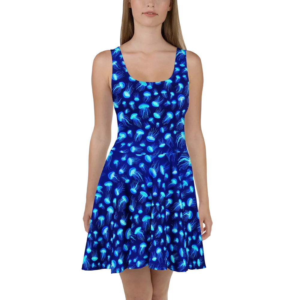 Electric Drift on Skater Dress — Front
