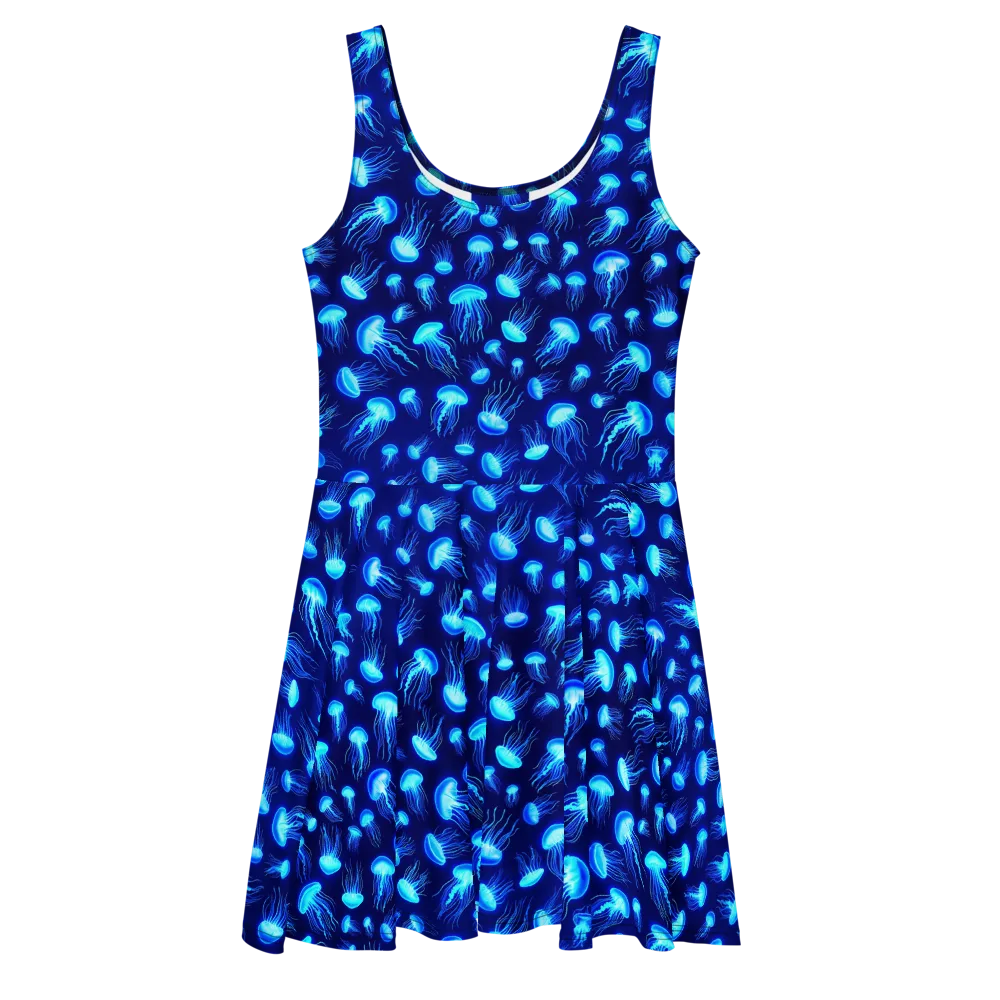Electric Drift on Skater Dress — Front