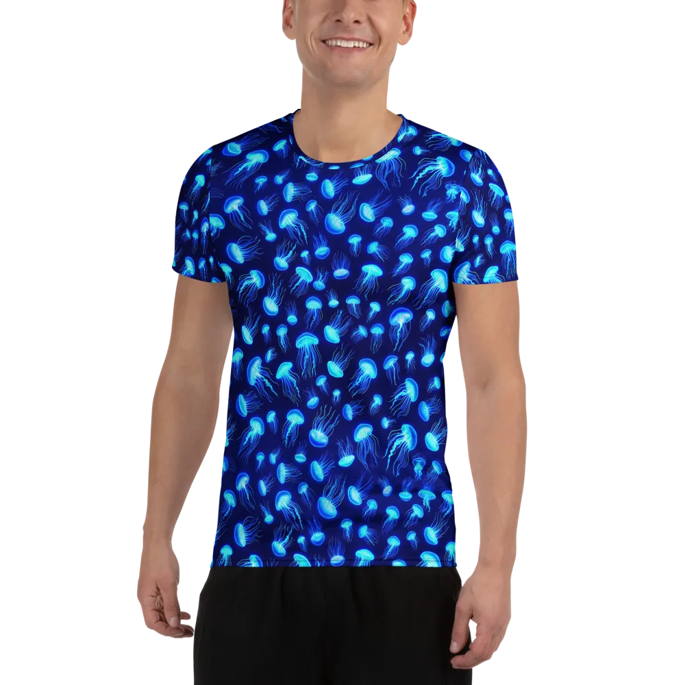 Electric Drift on Men's Athletic T-Shirt — Front