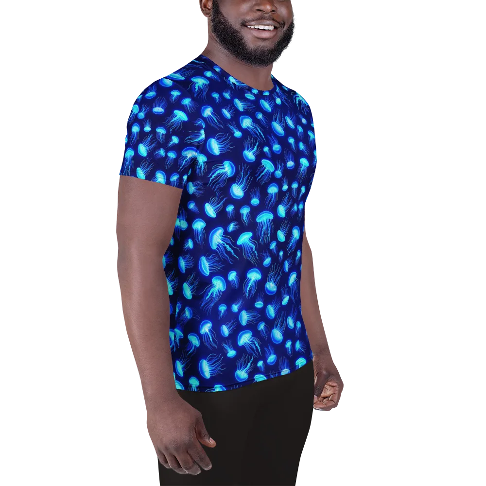 Electric Drift on Men's Athletic T-Shirt — Right
