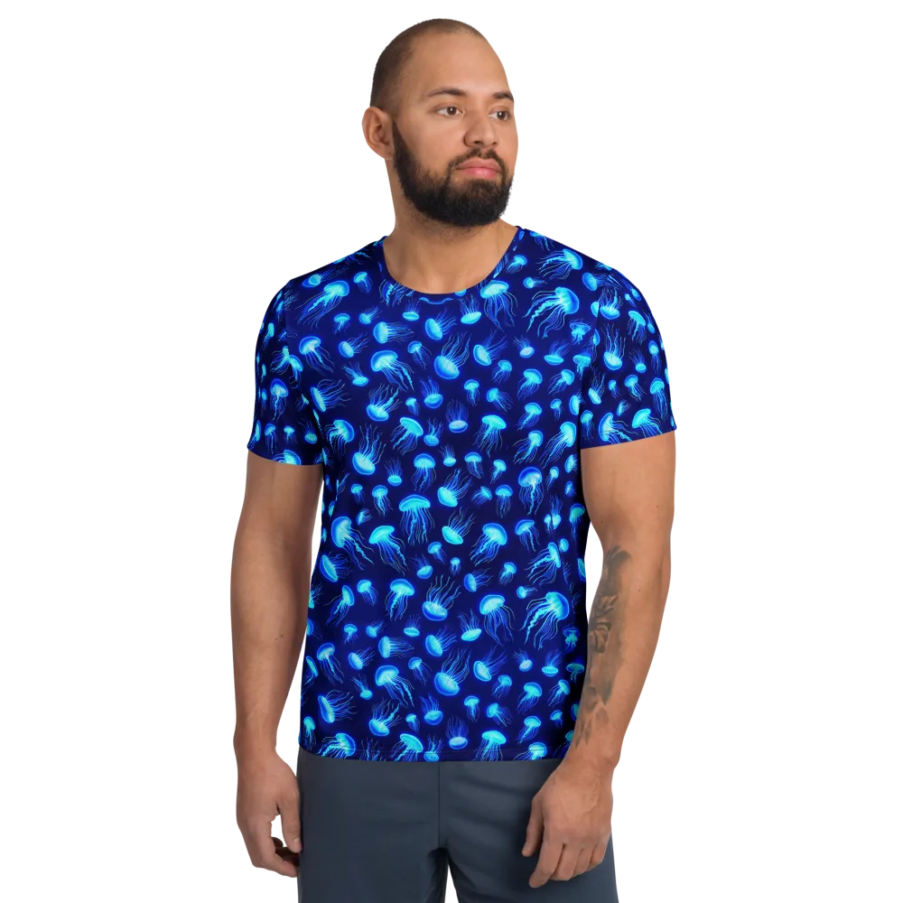Electric Drift on Men's Athletic T-Shirt — Front