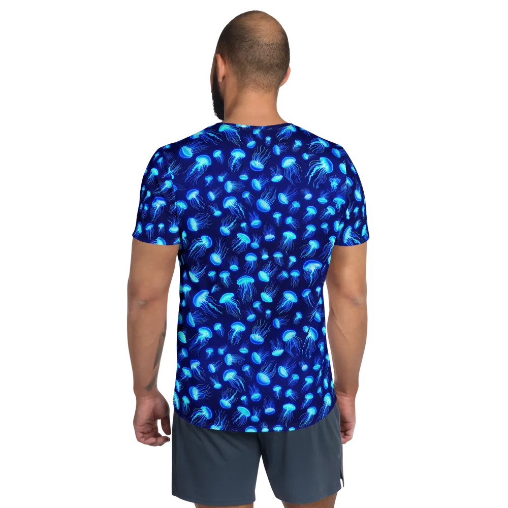 Electric Drift on Men's Athletic T-Shirt — Back