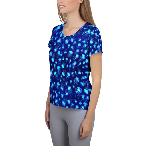 Electric Drift on a Women's Athletic T-Shirt