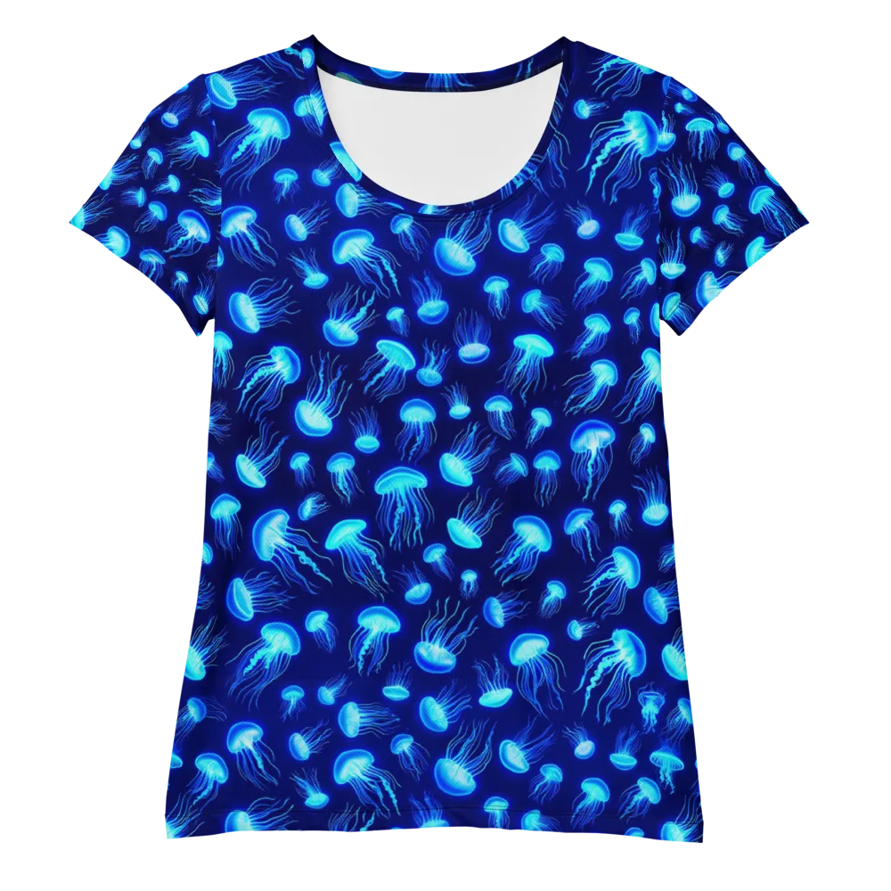 Electric Drift on Women's Athletic T-Shirt — Front