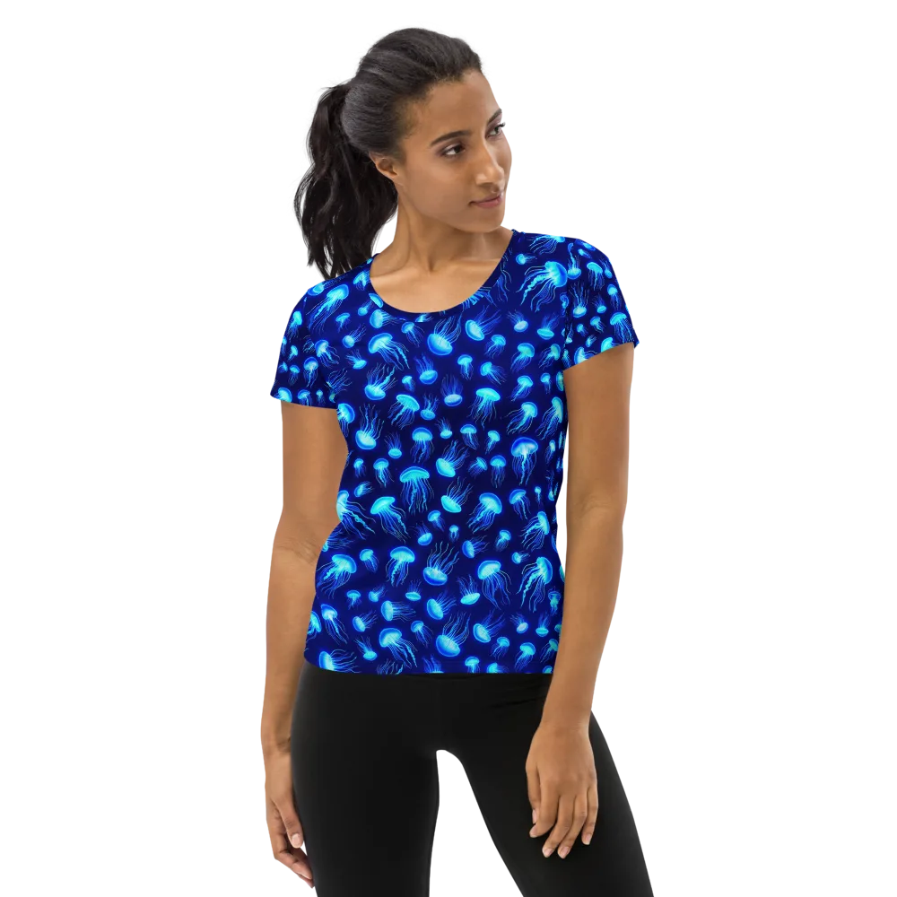 Electric Drift on Women's Athletic T-Shirt — Front