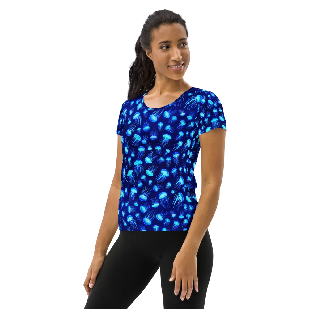 Electric Drift on Women's Athletic T-Shirt — Left