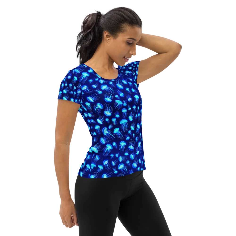 Electric Drift on Women's Athletic T-Shirt — Right