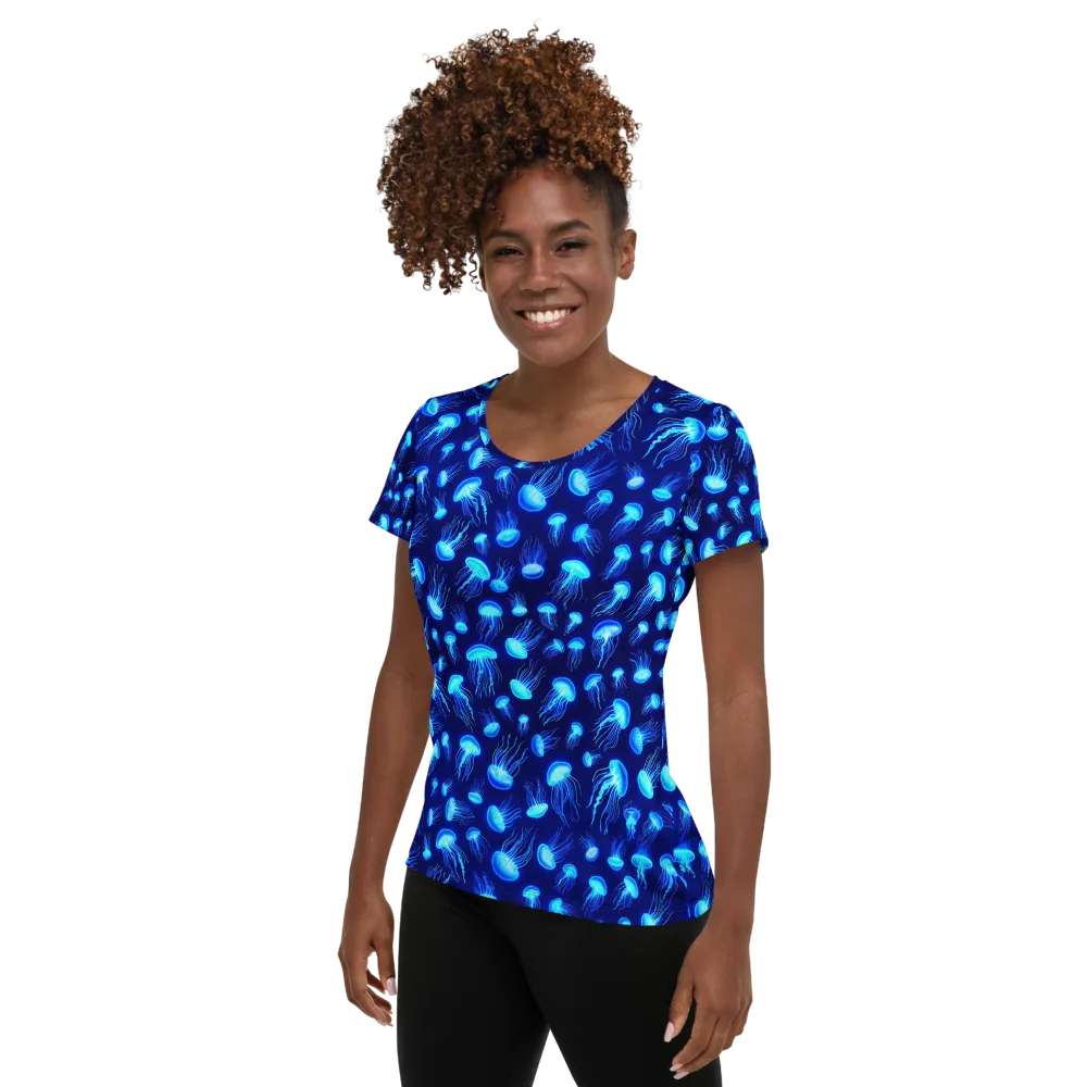 Electric Drift on Women's Athletic T-Shirt — Left