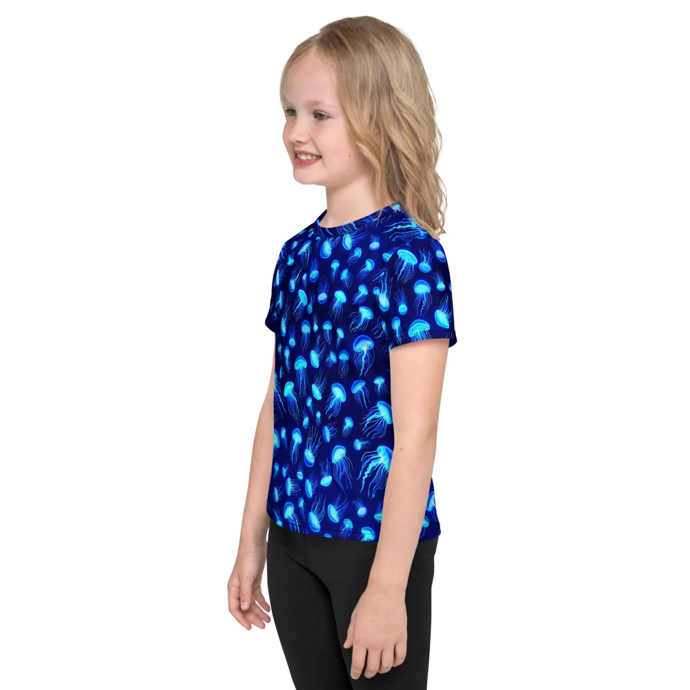 Electric Drift on Kids Crew Neck T-Shirt — Left