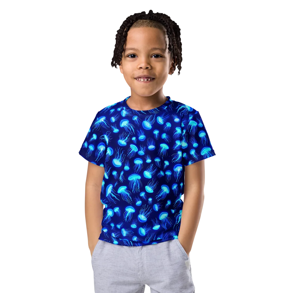 Electric Drift on Kids Crew Neck T-Shirt — Front