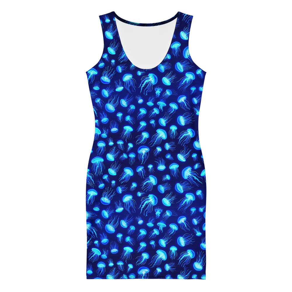 Electric Drift on Bodycon Dress — Front