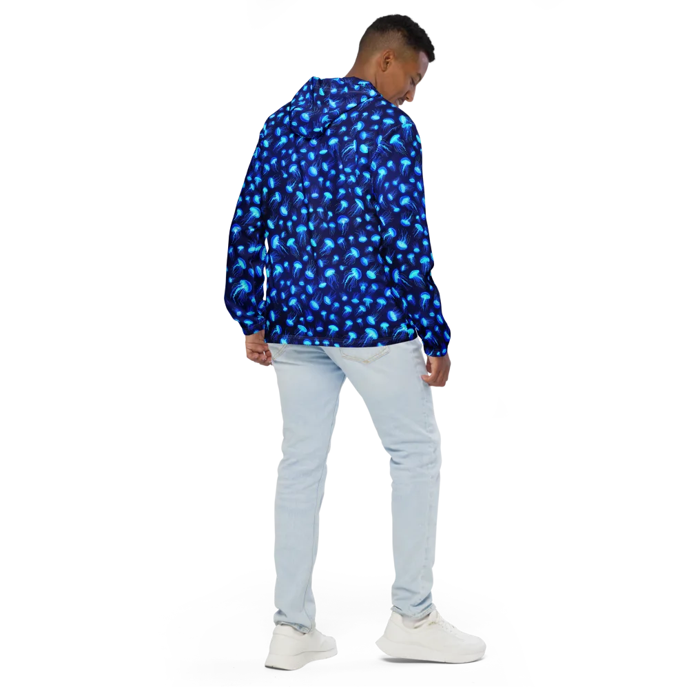 Electric Drift on Men's Windbreaker — Back