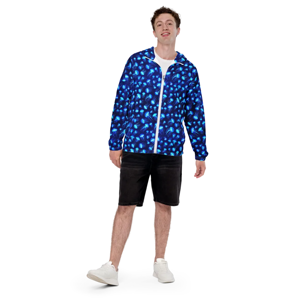 Electric Drift on Men's Windbreaker — Front