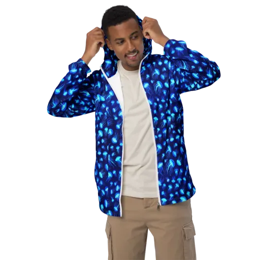Electric Drift on a Men's Windbreaker