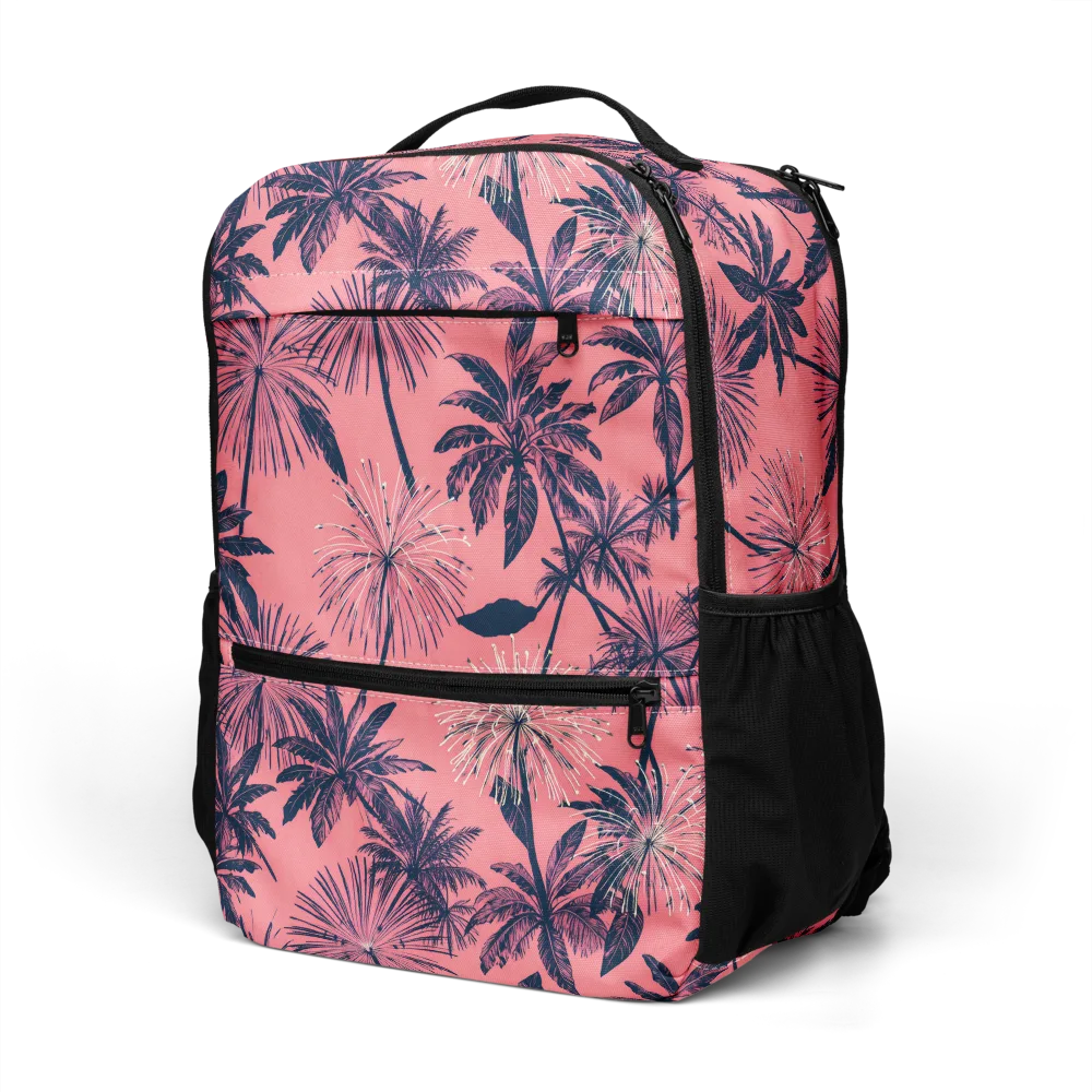 Coral Afterglow on Utility Backpack — Left Front