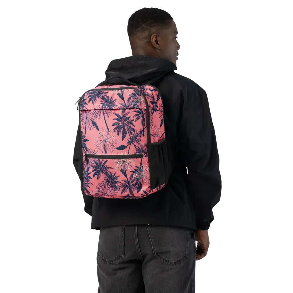 Coral Afterglow on Utility Backpack — Back