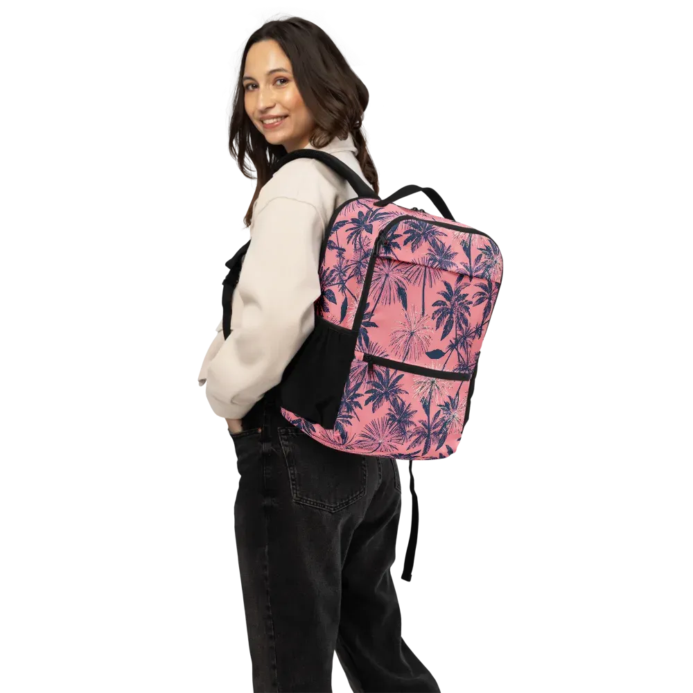 Coral Afterglow on Utility Backpack — Back