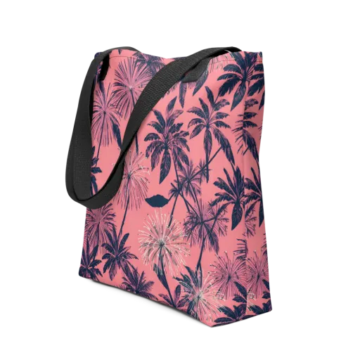 Coral Afterglow on a Tote Bag