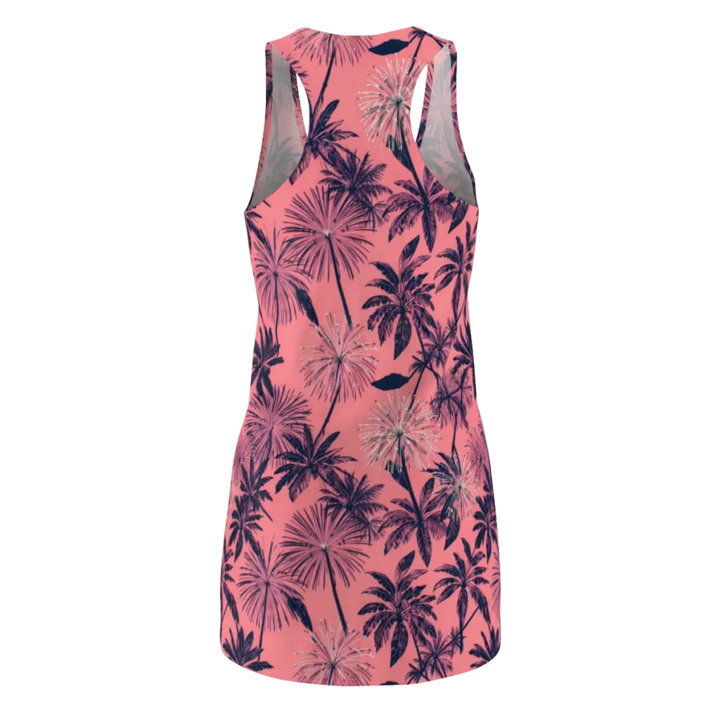 Coral Afterglow on Racerback Dress — Back