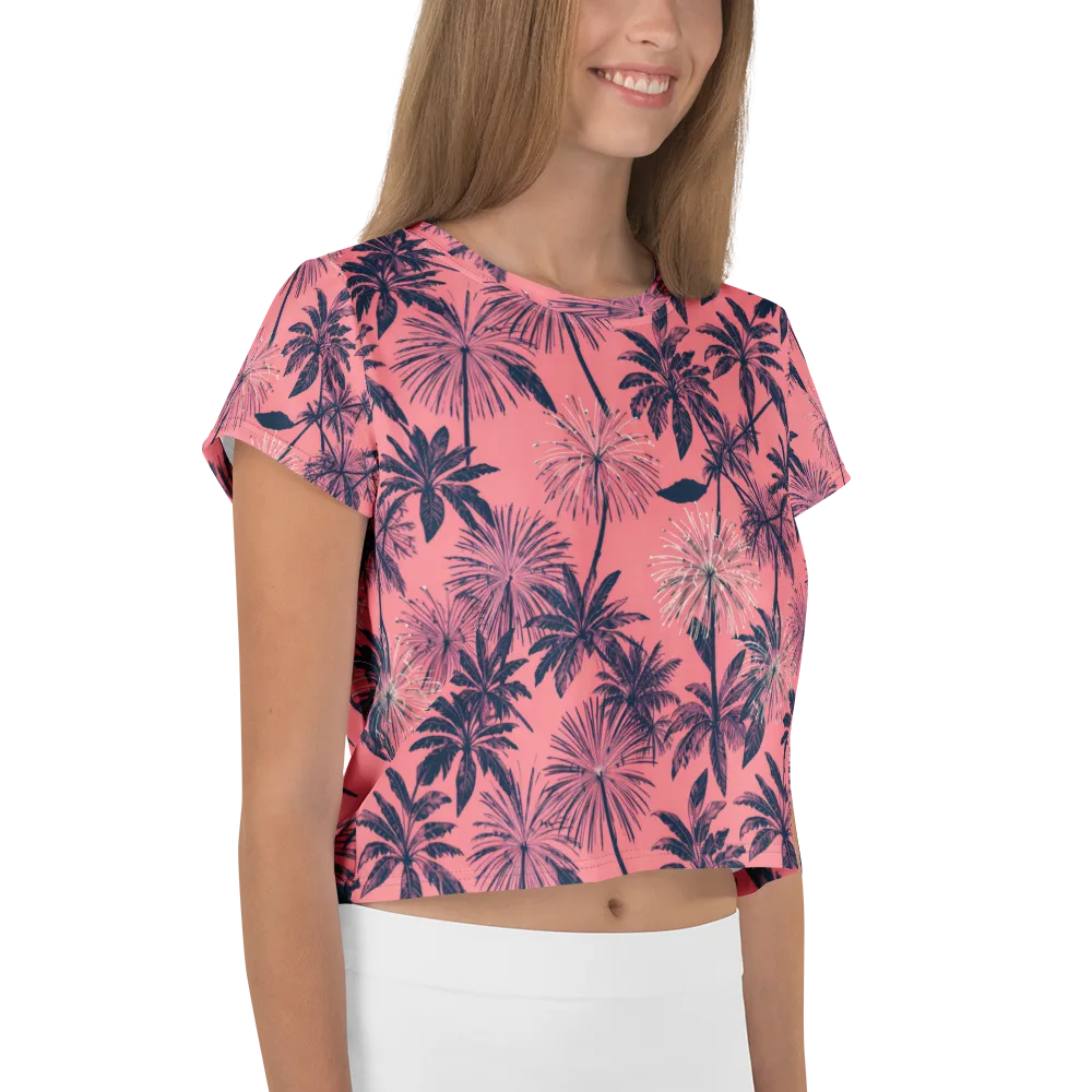 Coral Afterglow on Crop Tee — Right