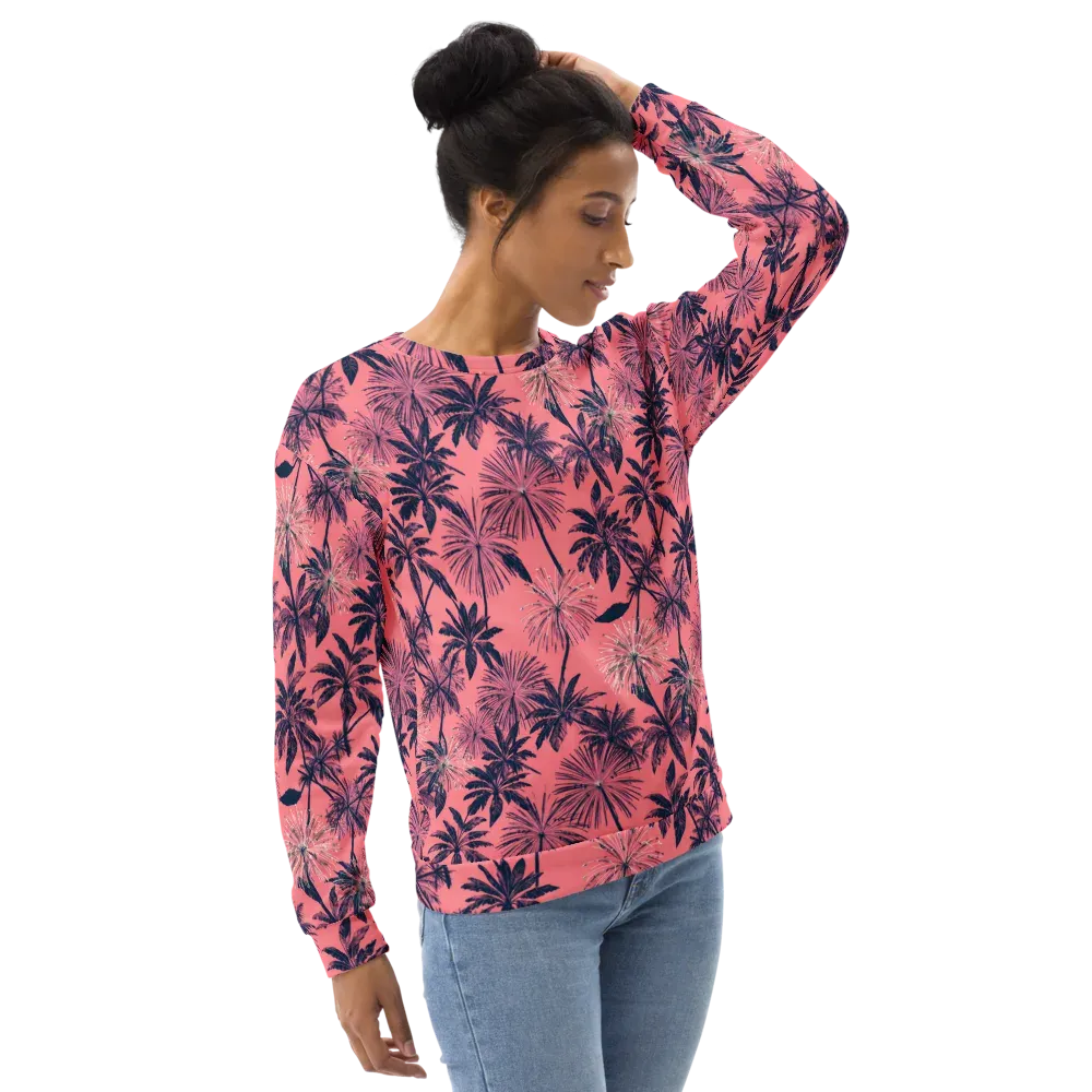 Coral Afterglow on Sweatshirt — Right Front