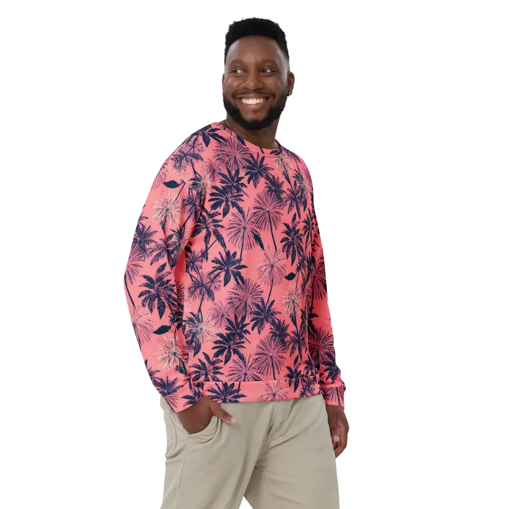 Coral Afterglow on Sweatshirt — Front