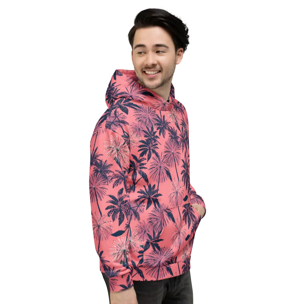 Coral Afterglow on Hoodie — Right