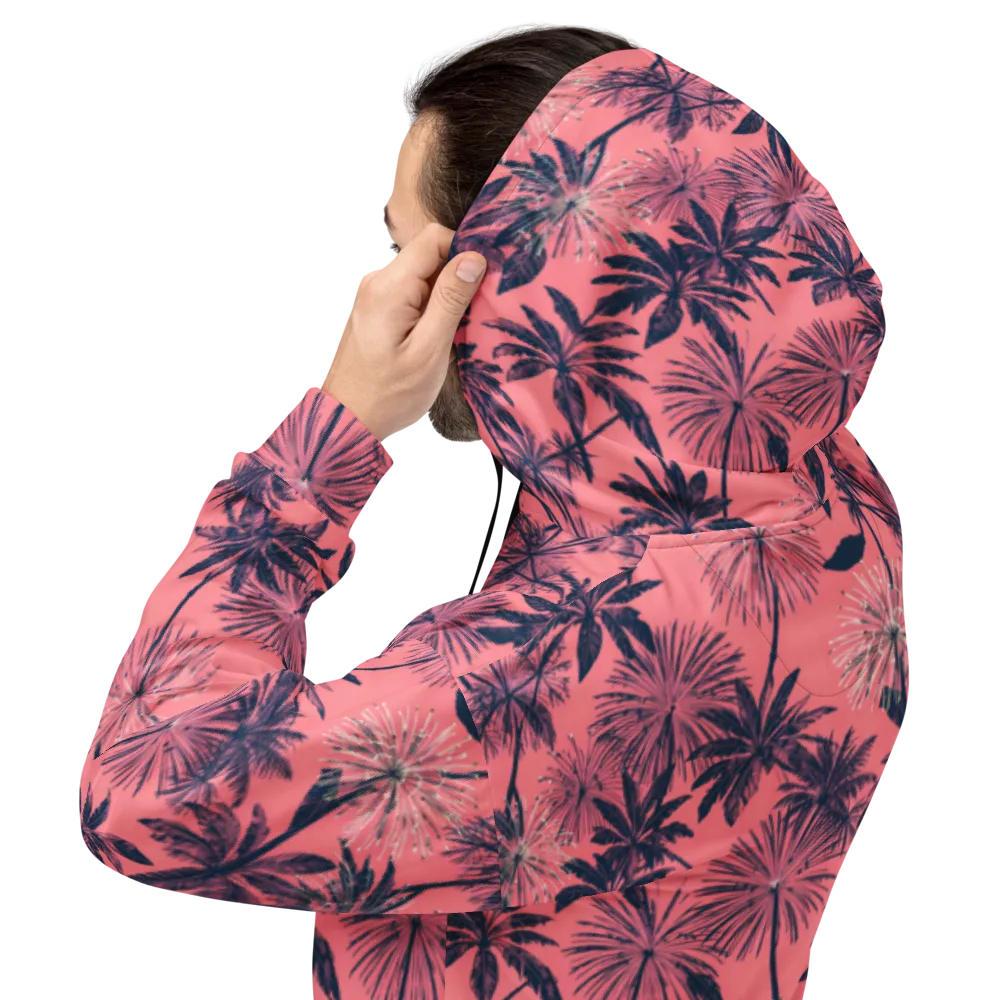 Coral Afterglow on Hoodie — Back