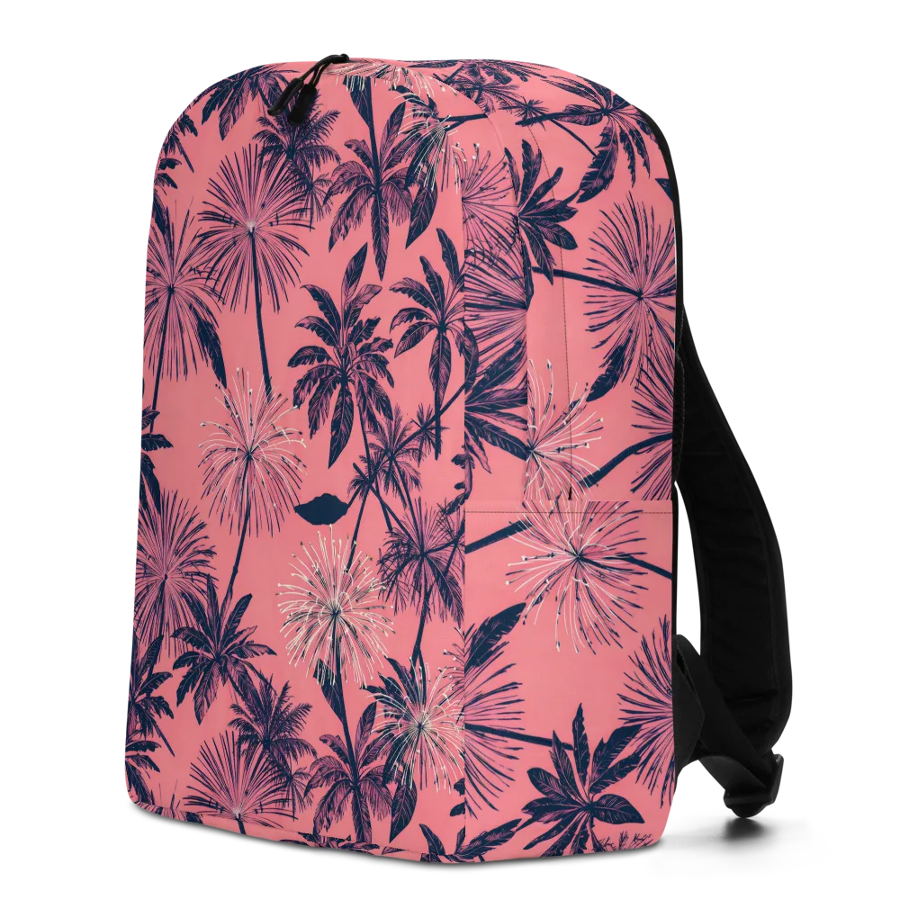 Coral Afterglow on Minimalist Backpack — Left