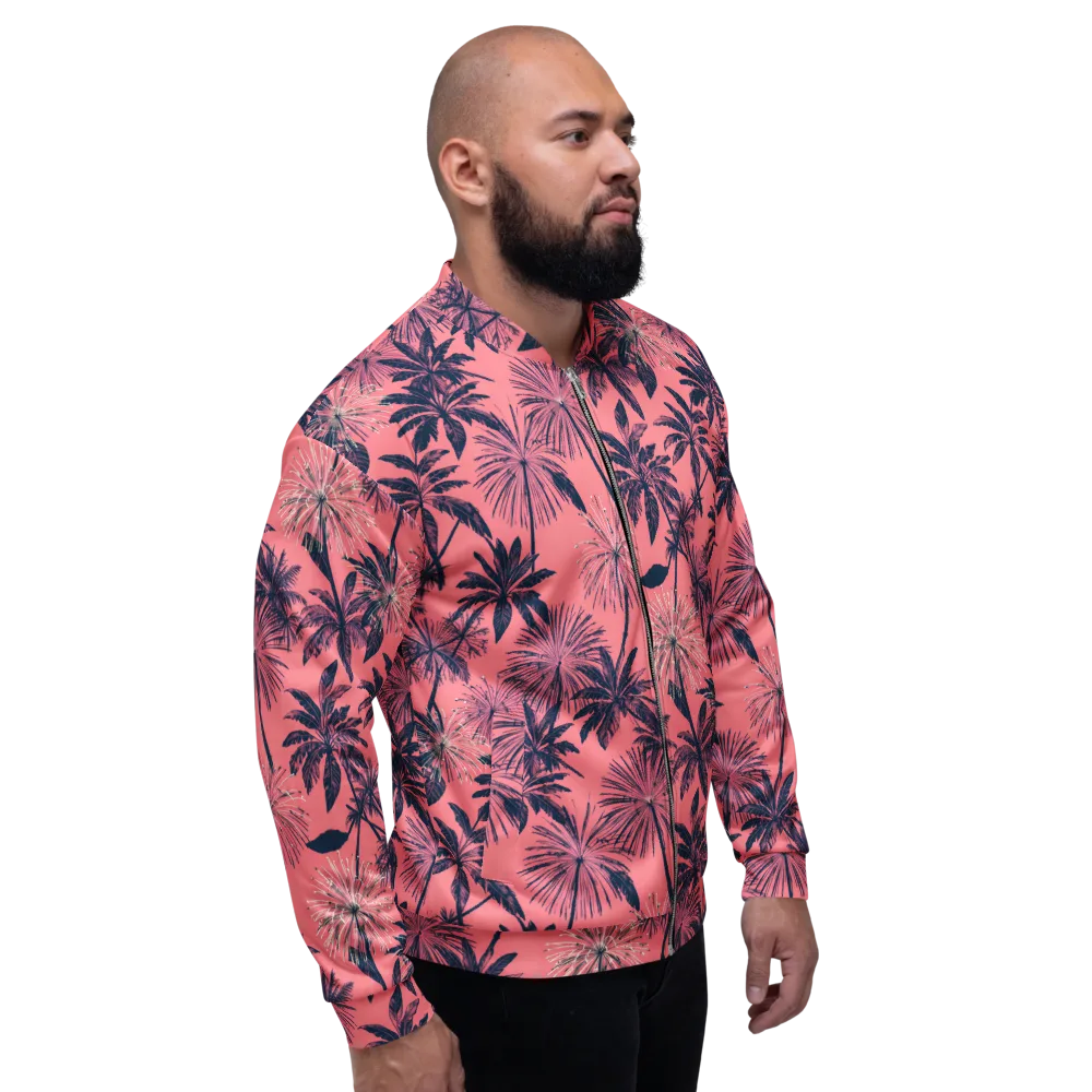 Coral Afterglow on Bomber Jacket — Right