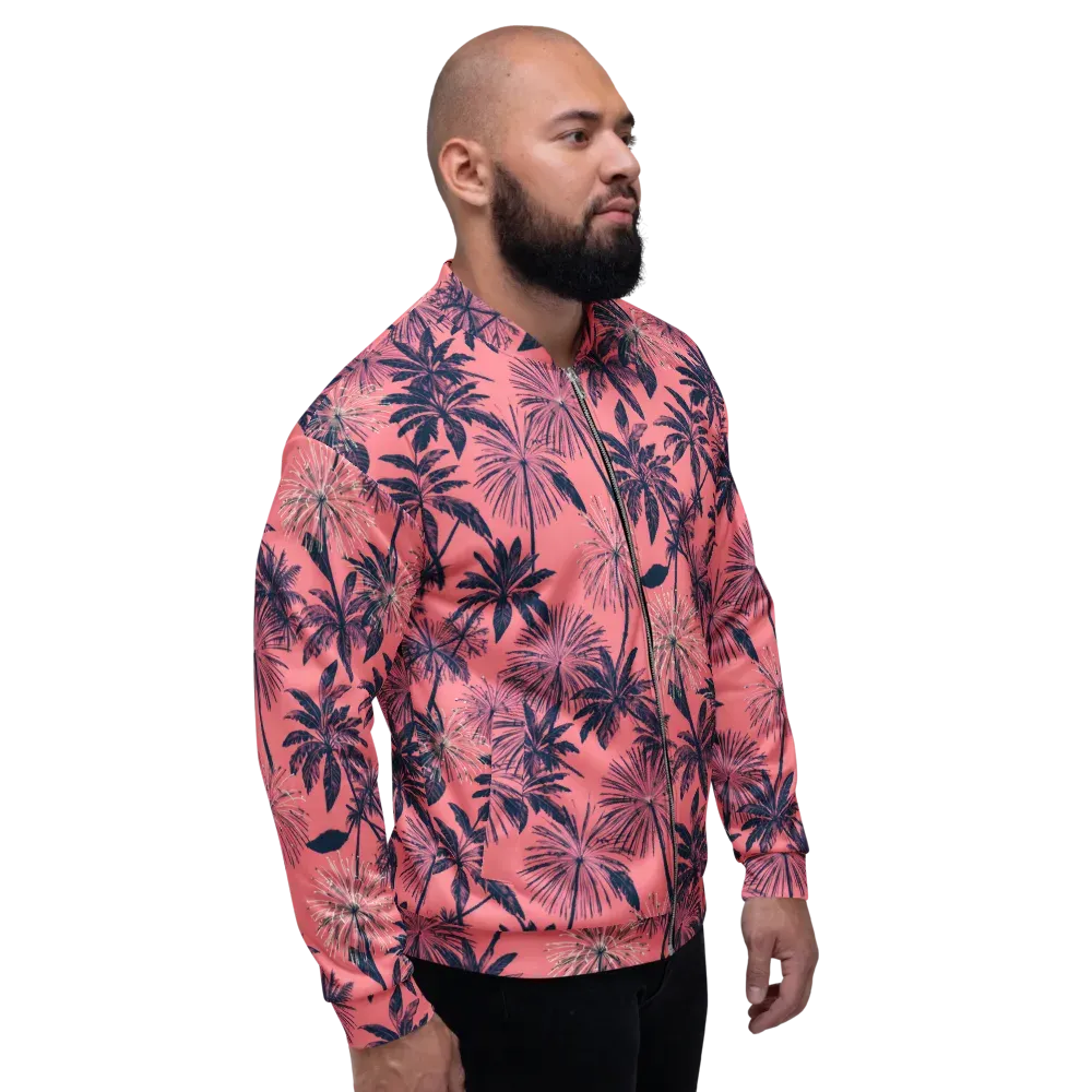 Coral Afterglow on Bomber Jacket — Right