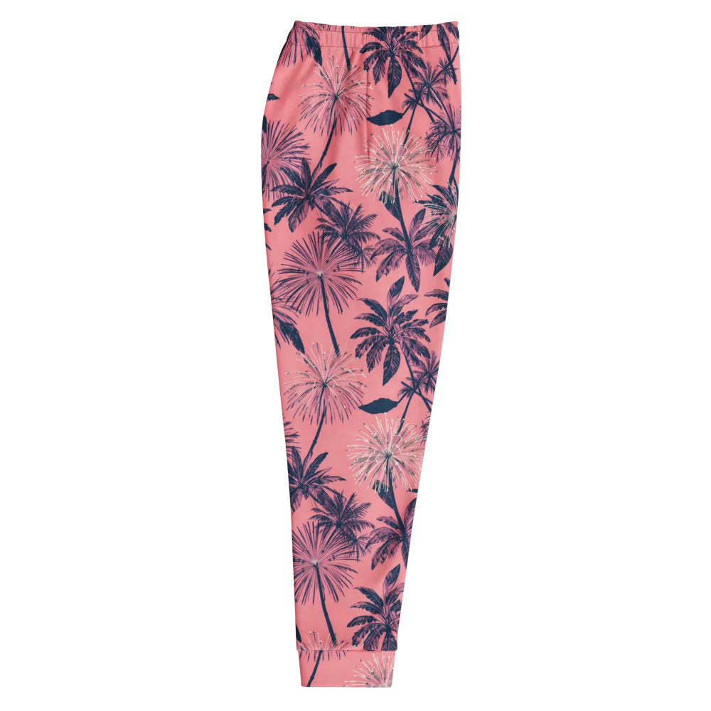 Coral Afterglow on Men's Joggers — Right