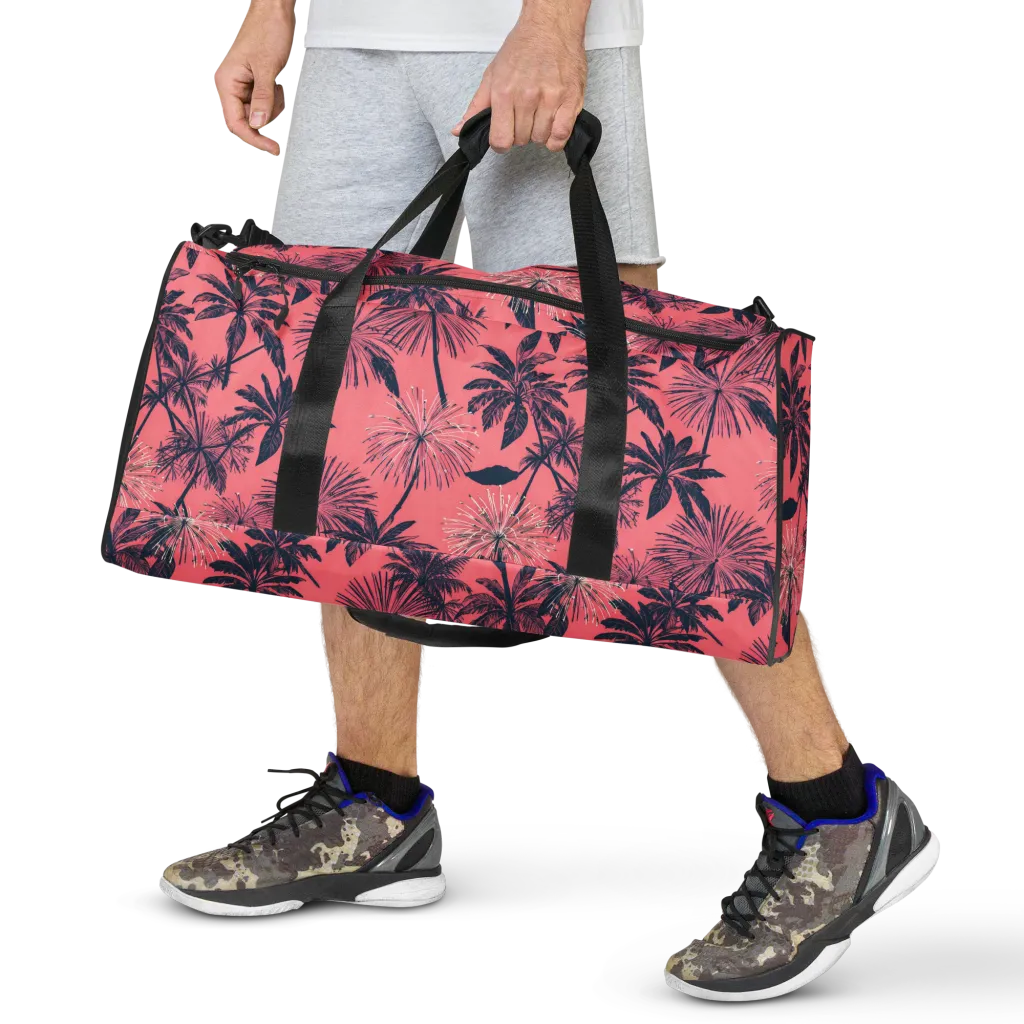 Coral Afterglow on Duffle Bag — Front