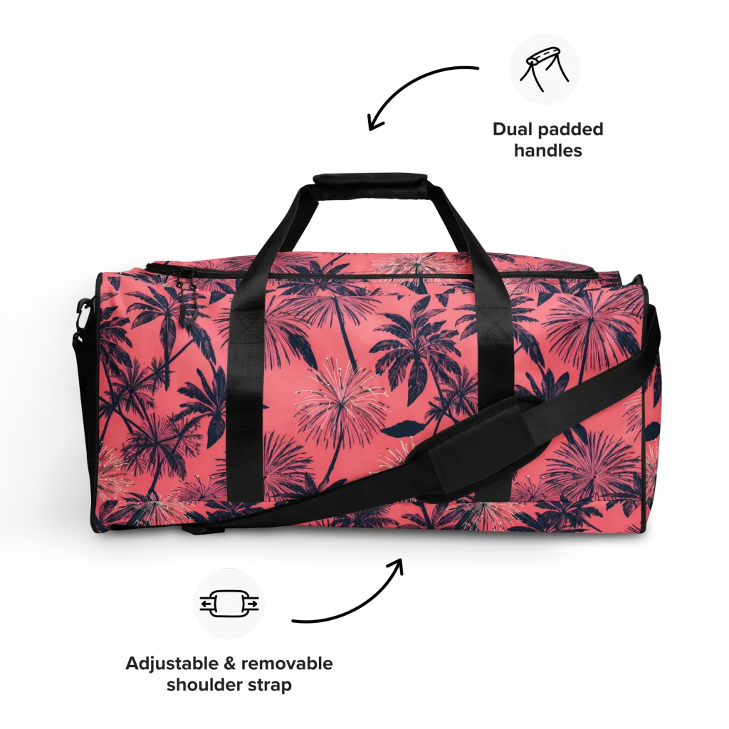 Coral Afterglow on Duffle Bag — Front