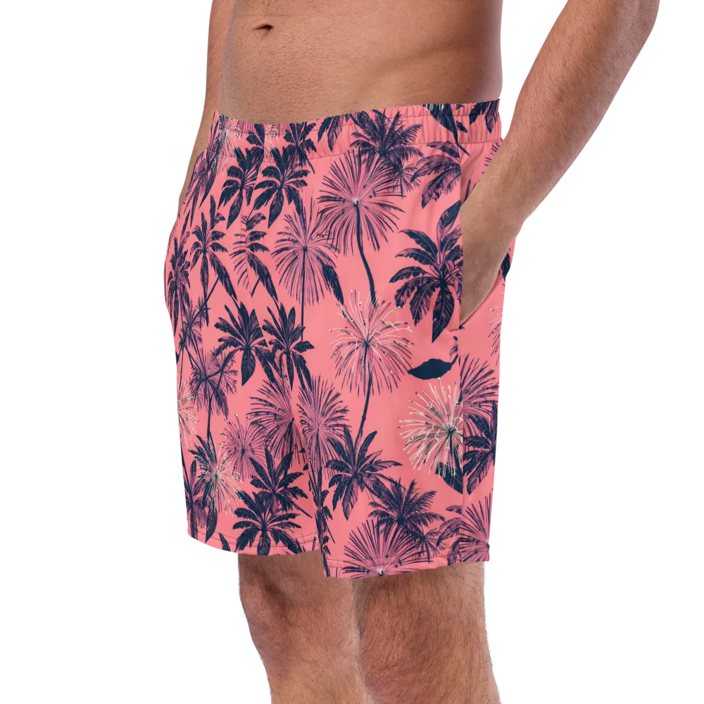 Coral Afterglow on Swim Trunks — Left Front