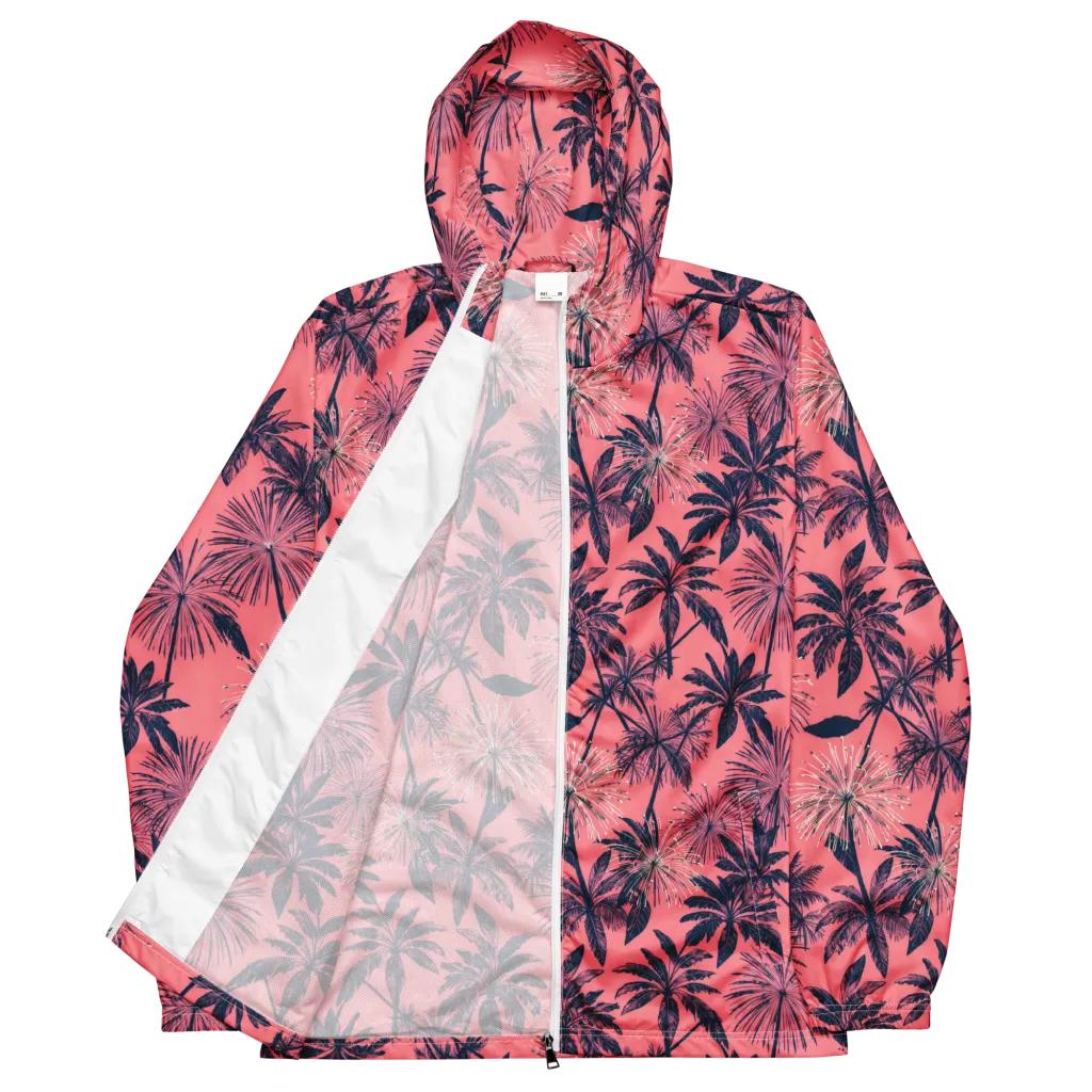 Coral Afterglow on Men's Windbreaker — Front