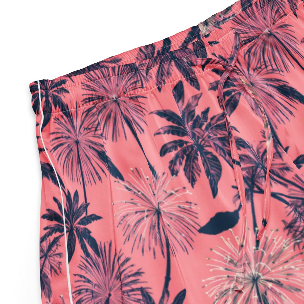 Coral Afterglow on Women's Pajama Shorts — Product details