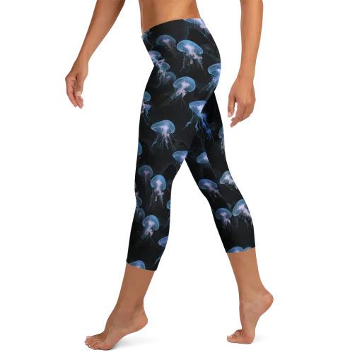 Deepwater Reverie on a Capri Leggings