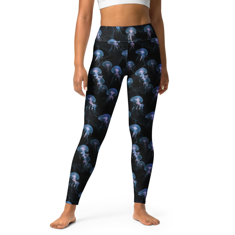 Deepwater Reverie on Yoga Leggings — Front
