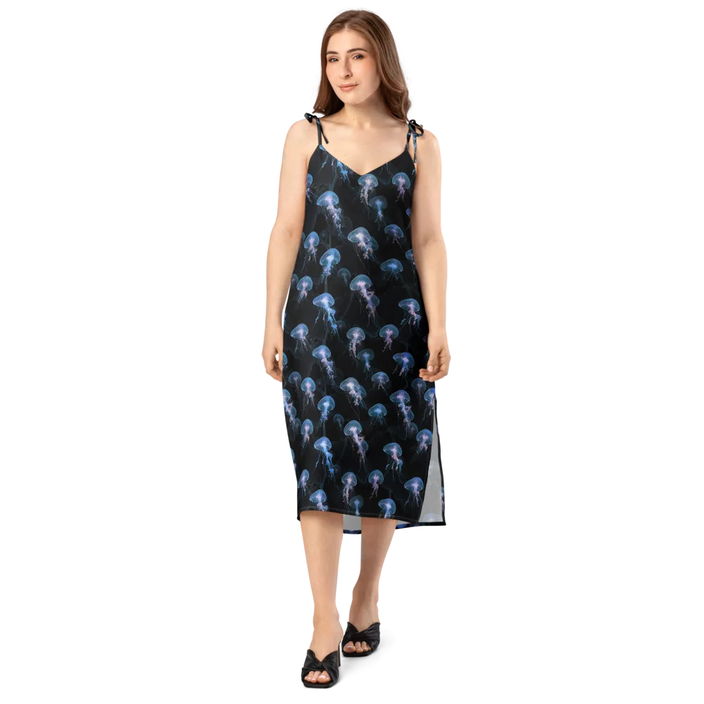 Deepwater Reverie on Slip Dress — Front